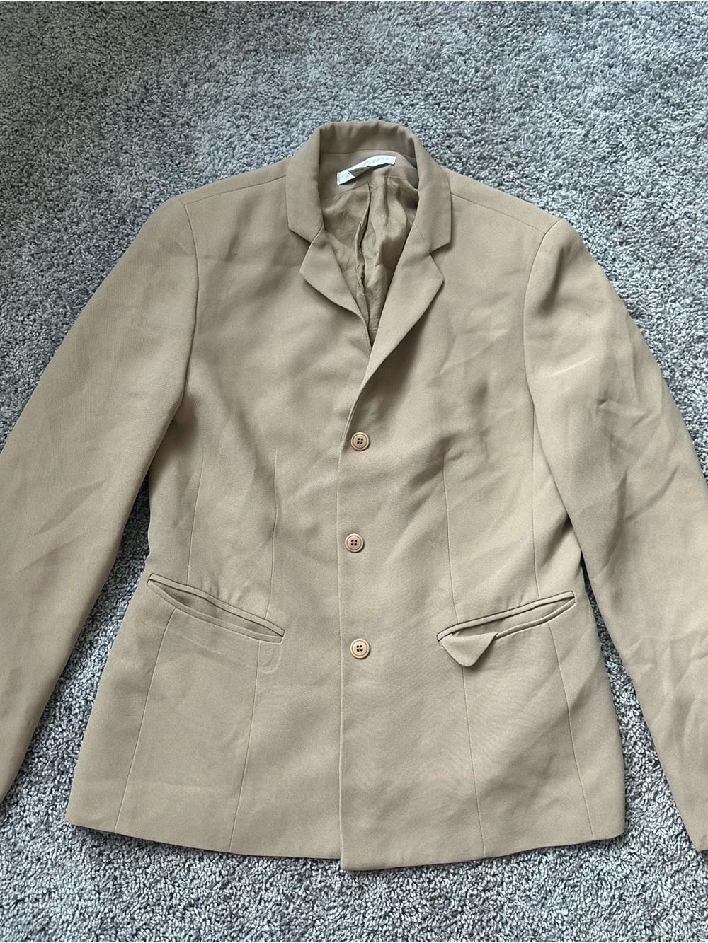 Casual Corner Beige/Tan Women's Tailored Blazer